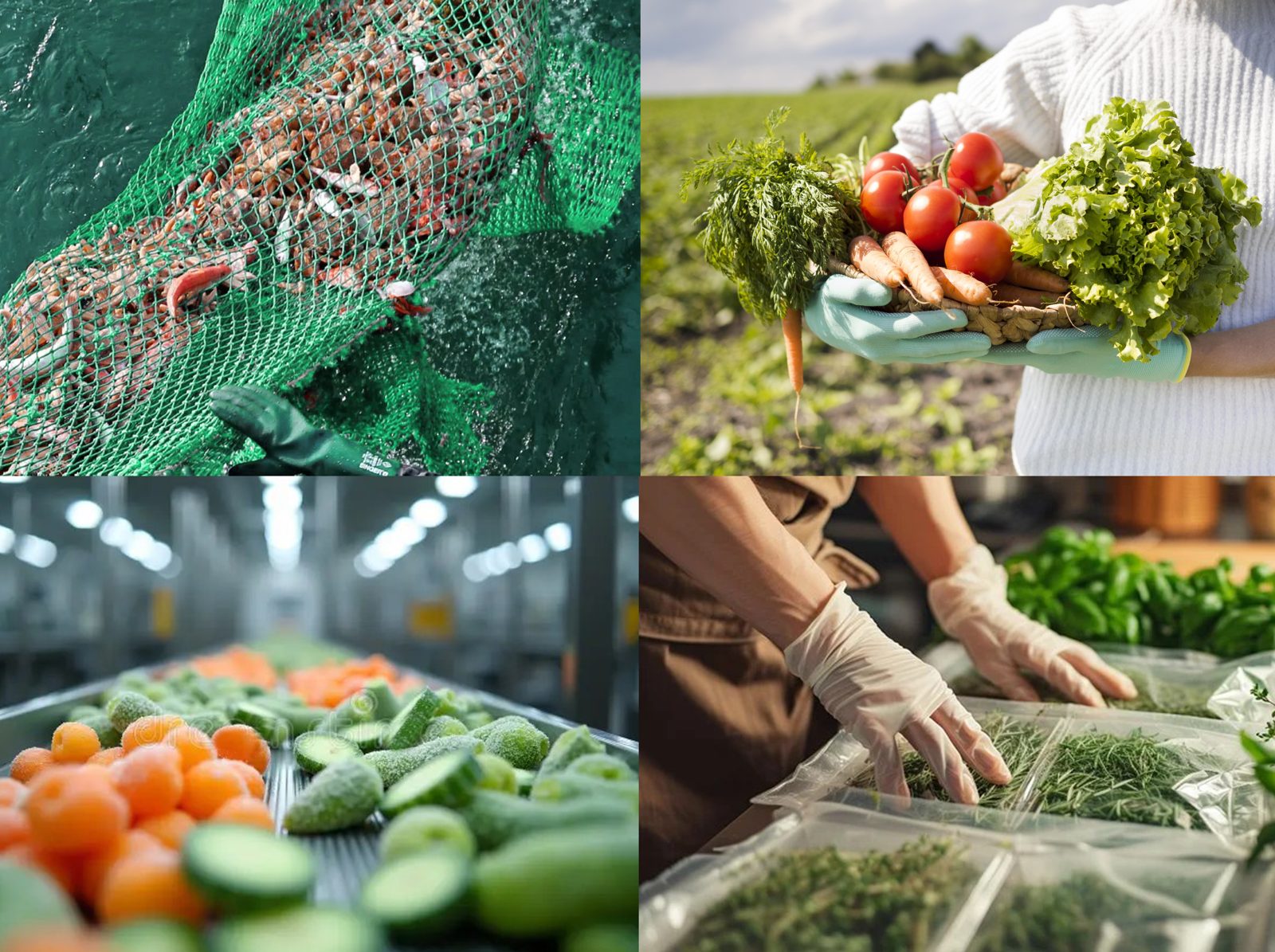 Freshly harvested Egyptian vegetables